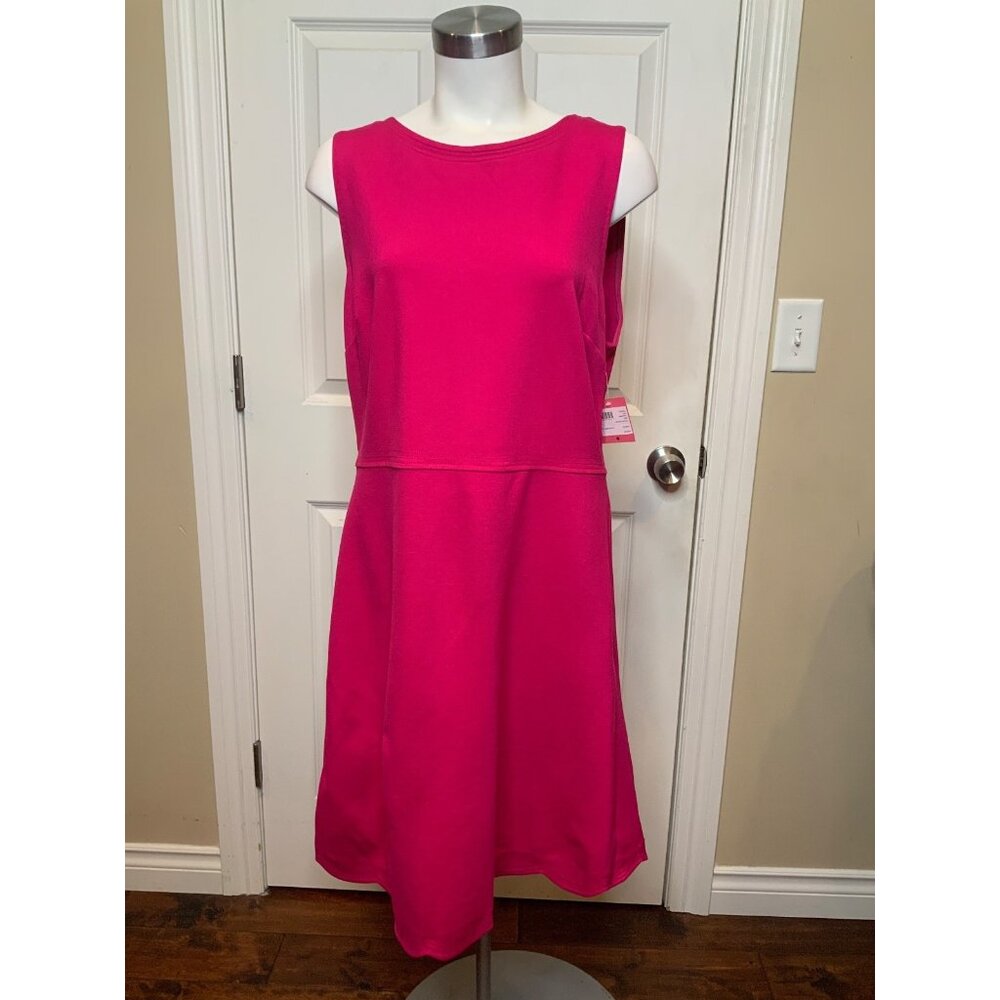 Kate Spade Pink Scallop Back Ponte Dress, Size XL, NWT $248